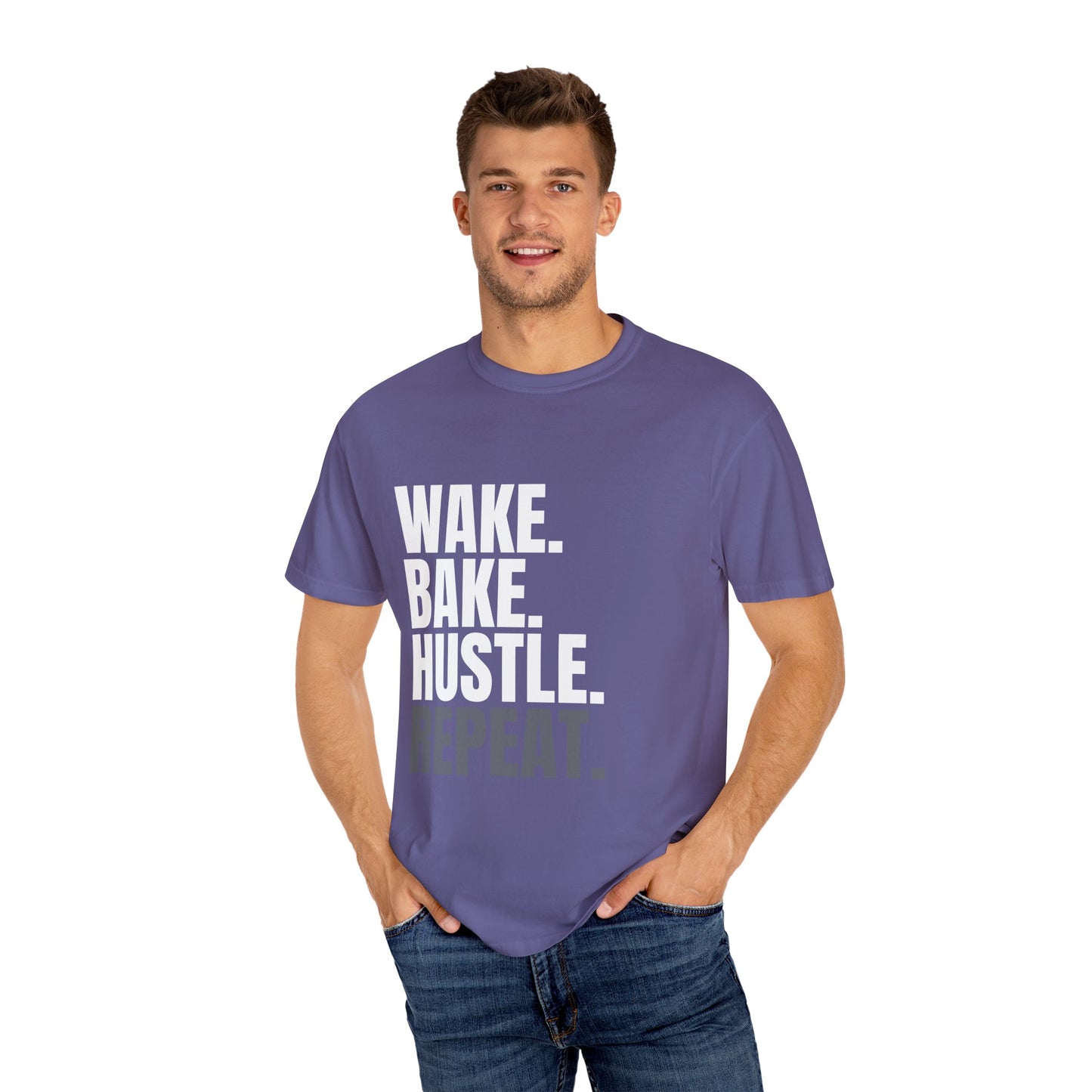 WAKE. BAKE. HUSTLE. REPEAT. – The Daily Ritual Tee