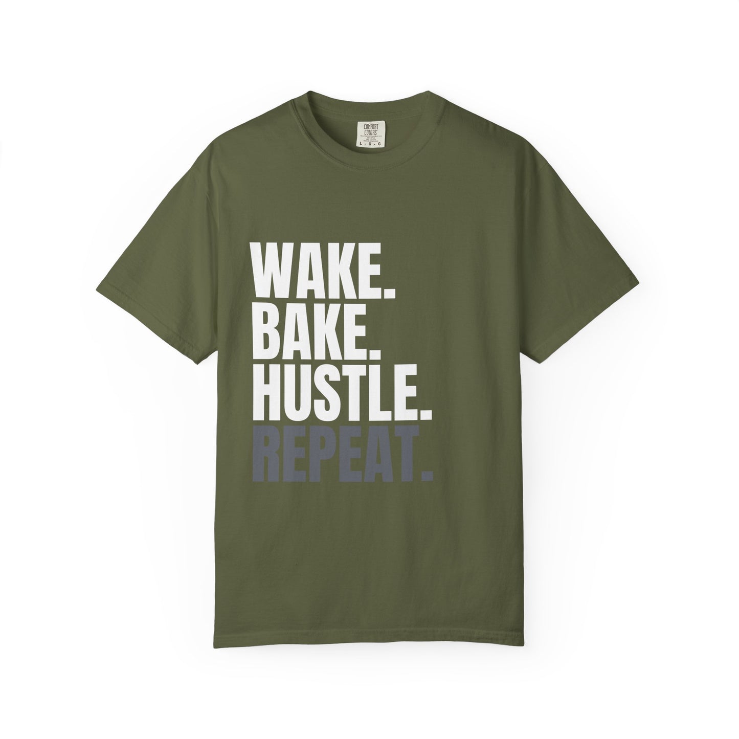 WAKE. BAKE. HUSTLE. REPEAT. – The Daily Ritual Tee