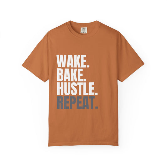 WAKE. BAKE. HUSTLE. REPEAT. – The Daily Ritual Tee