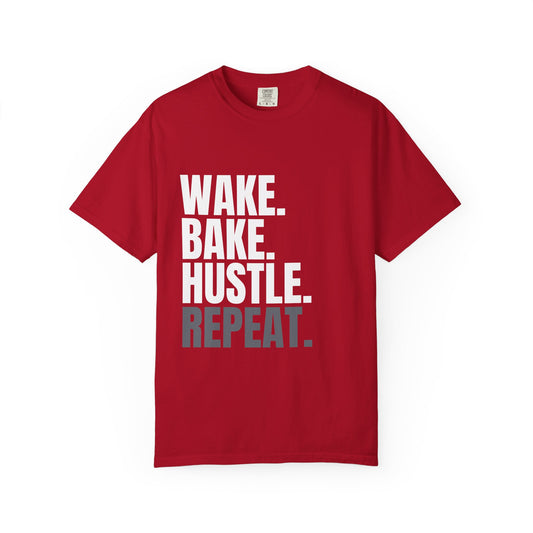WAKE. BAKE. HUSTLE. REPEAT. – The Daily Ritual Tee